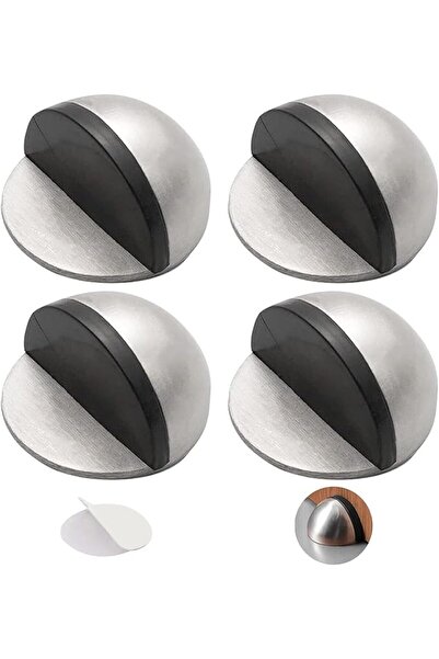 Lonimia 4Pcs Self Adhesive Floor Door Stoppers,Stainless Steel Door Stopper,P...