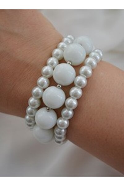 Stoneage Pearl Bracelet Set - Multi-Colored