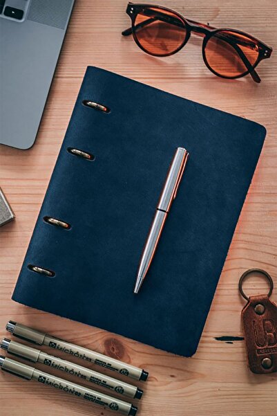 Urban Bag Agenda din piele naturala The Notebook by dimensiune A5 - Albastru ...