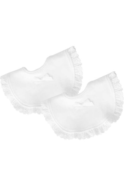 Duomama Domama Princess Lace Baby Bibs Set of 2 |   Bandana for Teething Sali...