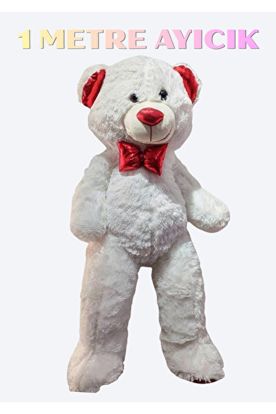 Boratila Toys دمية دب قطيفة لطيفة بطول 1 متر