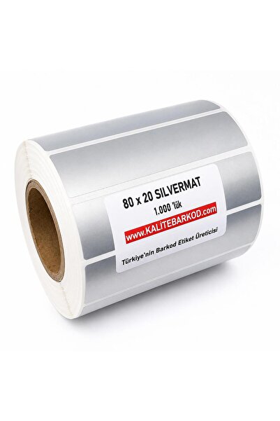Kalite Barkod 80×20 سيلفرمات