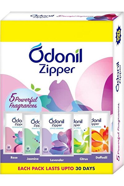 Odonil معطر جو للحمام زاير ميكس - 50 جرام (10 جرام × 5) |   مجموعة متنوعة |  ...