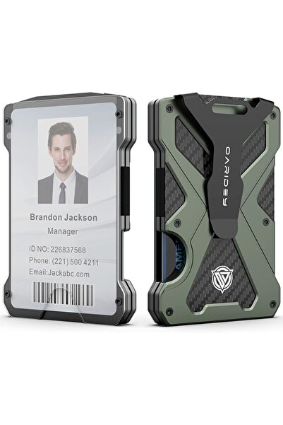 Oaridey Minimalist Wallet for Men- Slim Aluminum Metal Money Clip Wallet with...