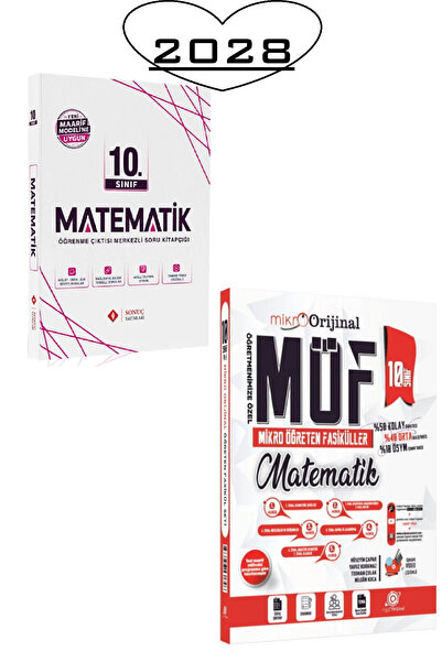 Sonuç Yayınları 10. Sınıf Matematik Maarif Modele Uygun Modüller Set 2028+MİK...