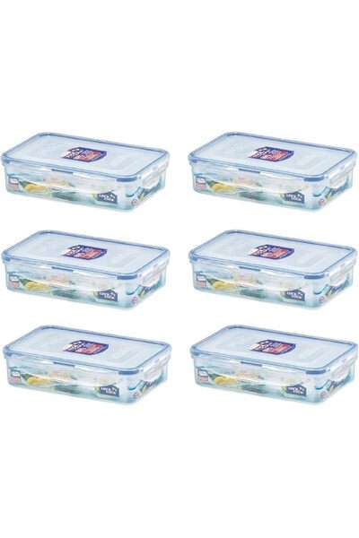 locknlock Rectangular Short Food Container 800Ml With Divider