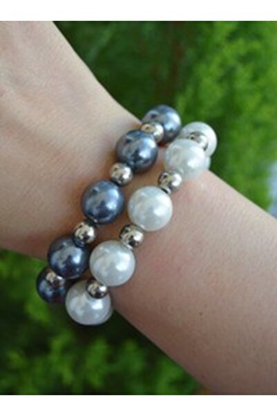 Stoneage Pearl bracelet set - multicolored -