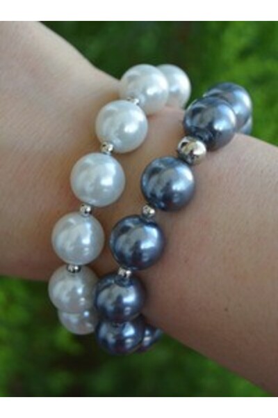Stoneage Pearl bracelet set - multicolored -
