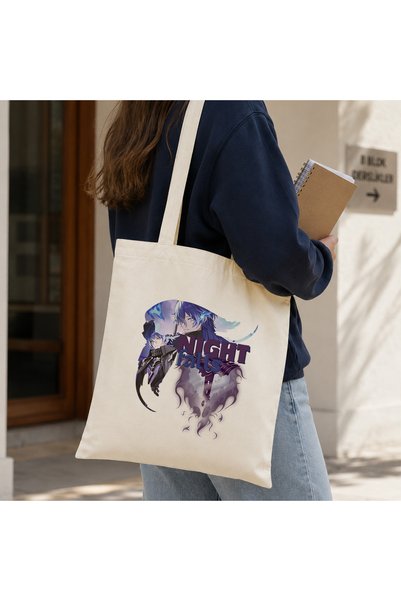 Define Moyas Genshin Impact Flins Double-Sided Printed Shoulder Bag 35X40 cm