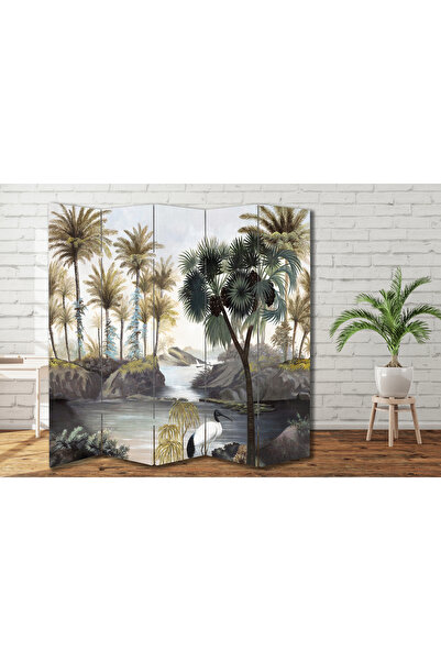 dbsanat Doğa Temalı Özel Tasarım Paravan Room Divider 180 x 200 cm