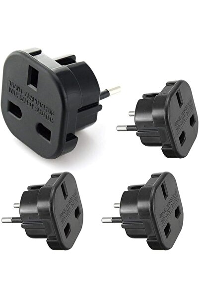 tewiaii محول طاقة من المملكة المتحدة إلى الاتحاد الأوروبي، 4 قطع، محول شحن لل...