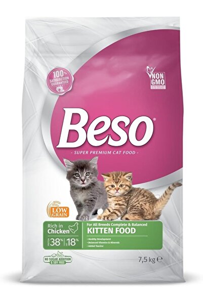 Beso Beach طعام قطط جاف من بيسو بالدجاج للقطط الصغيرة 7.5 كجم