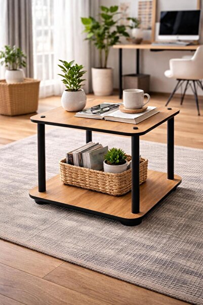 Supply Home Hare Kare Sehpa 50 cm Senkronize Yüzey MDF Modern Dekoratif Orta ...