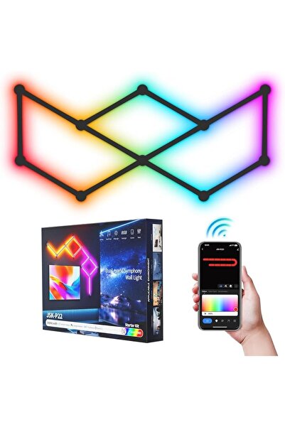 GENERAL أشرطة إضاءة LED ذكية بتقنية Wi-Fi RGB للألعاب، مزامنة مع الموسيقى، إض...
