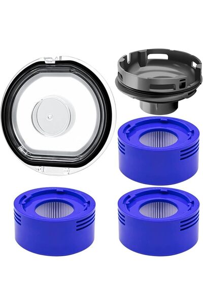 AZONEE Bin Lid & Filters & Motor Cover, Dust Bin Lid & 3pcs Filter Replacemen...