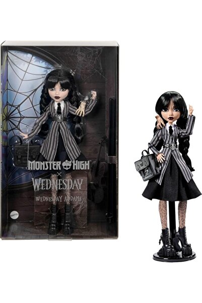 MONSTER HIGH دمية ويدنسداي وملحقاتها، تمثال ويدنسداي أدامز القابل للتجميع من ...