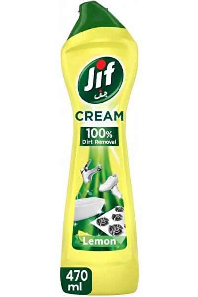 JIFAR JIF Multipurpose Cream Cleaner, Lemon, 100% Dirt Removal, 470ml