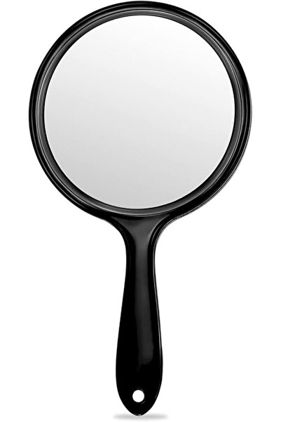 ASKIND مرآة يدوية، مرآة محمولة ذات وجهين بتكبير 1X/3X مع مقبض (أسود شفاف)