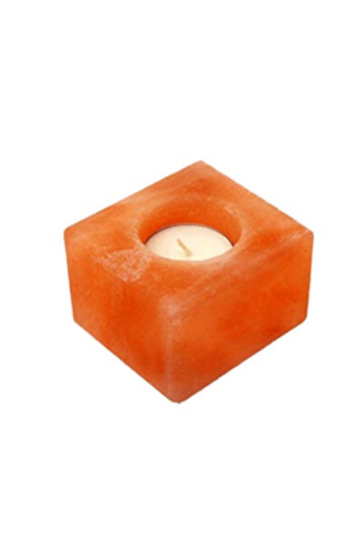 Generic Himalayan Salt Candle Holder Square Shape