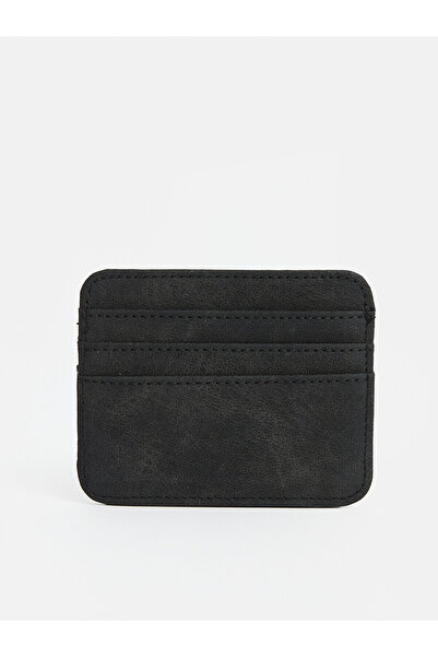 LC Waikiki Lcw Accessories Black Men's Card Holder with Nevavm Difference