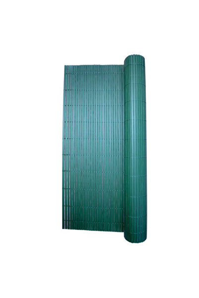 Solplant Paravan pentru balcon, terasa, gard PVC, verde, 1300 g/m2, UV, 3x1.5 m