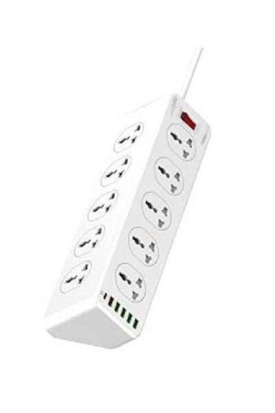 JBQ 2500W 10 Sockets With 5 USB Ports And 1 Type-C PD Port Desktop Extension ...