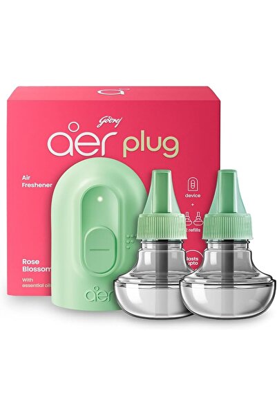 Godrej aer معطر هواء كهربائي (جهاز + 2 عبوة إعادة تعبئة (20 مل لكل عبوة)) |  ...