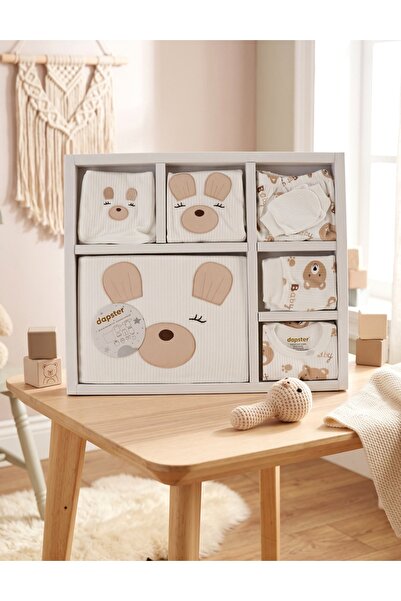 MiniKids Set 10 piese, nou nascut, ursuleti crem