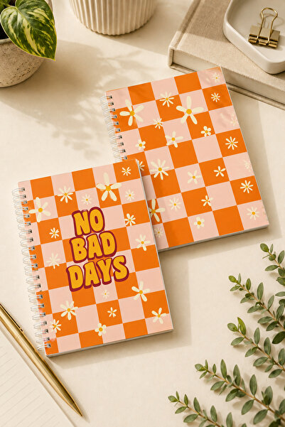 Paytak Moda Patterned A5 Spiral Colorful Notebook 45 Sheets 90 Pages 300 Gr C...