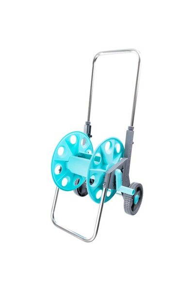 Solplant Carucior pentru furtun gradina, plastic, telescopic, 1/2", 60 m, Ric...