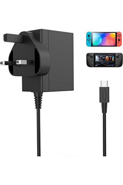 Zoye 39W Charger for Switch/Switch OLED/Switch Lite, 2Hours 15V/3A Fast Charg...