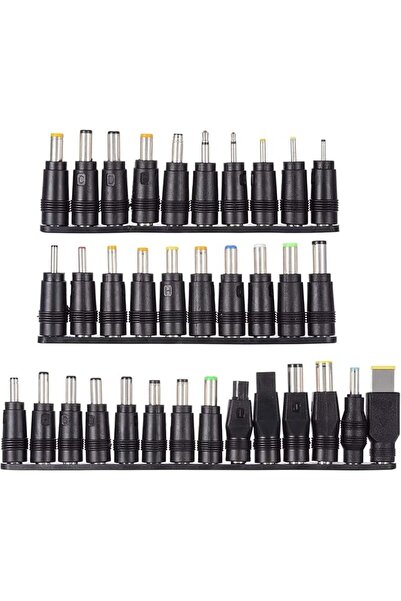 KASTWAVE Universal 34Pcs DC Connectors Plug Kit, 5.5x2.1mm Female Base Adapte...