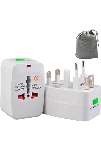 Lullaxx Travel Adapter, International Adapter, Global All-in-One Universal Pl...