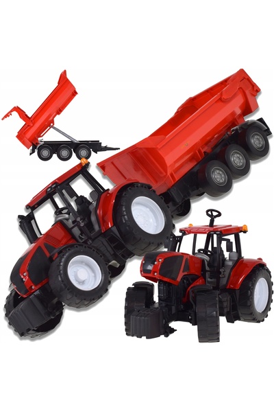 Skleplolki Tractor agricol de jucărie cu remorcă basculantă