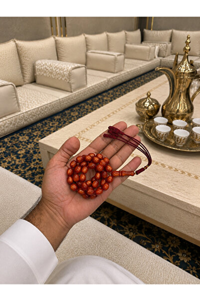 Generic Brand مسبحة العنبر الأحمر الفاخرة LOOSTER TIME