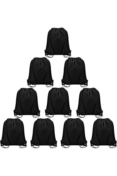 mdstorekaraman MDSTORE Drawstring Backpacks Bulk 10 Pieces String Bags Custom...