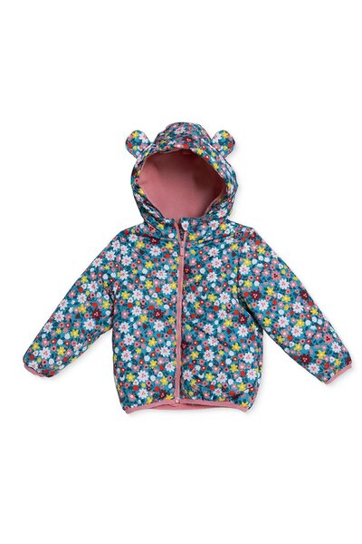 ebebek Hello Baby HelloBaby Kız Bebek Mont Çiçek Baskılı Fermuarlı Kapüşonlu ...