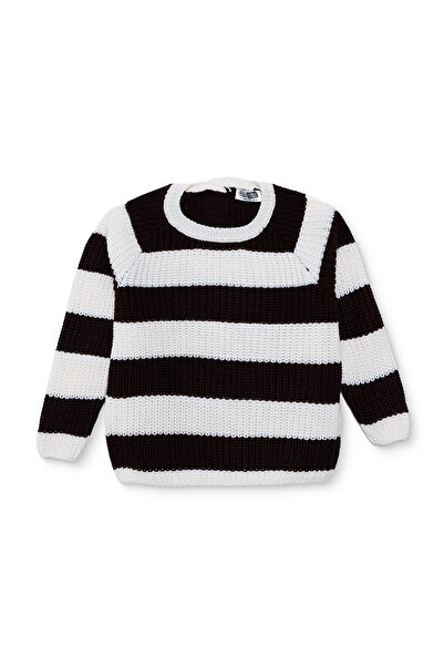 ebebek Hello Baby HelloBaby Erkek Bebek Kazak Çizgili Bisiklet Yaka Long Sleeve