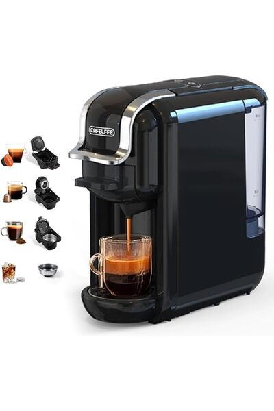 Cafelffe MK-603 Capsule Coffee Machine, 19 Bar 4-in-1 Hot/Cold Espresso Maker...