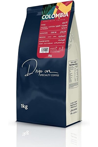 Drip on coffee حبوب قهوة محمصة متخصصة للتحضير بالتقطير - حبوب كاملة 1 كجم - ك...