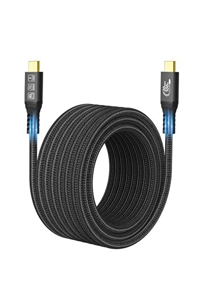 CABLEDECONN Long Type C to C Cable 16.4FT, 20Gbps/100W/USB C 3.2 Gen 2, 4K@60...