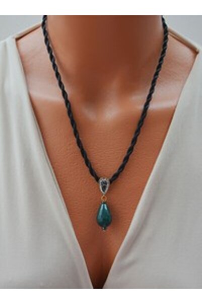 Stoneage Jade and Hematite Stone Necklace -