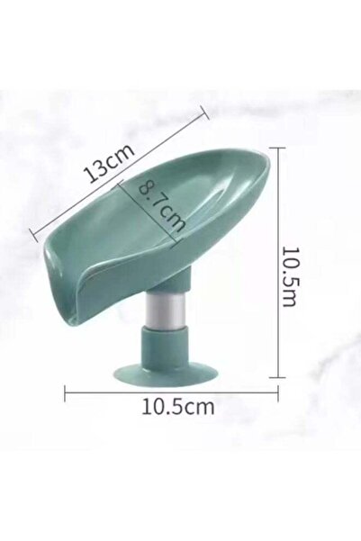 Generic Leaf Shape Soap Drain Box Soap Holder Box Bathroom Shower Soap Holder Sponge Storage Plate Tray Bathroom Supplies Bathroom Gadget