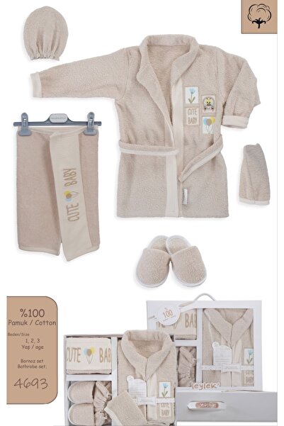 VANİLLİA 1-3 Years Old Baby Bathrobe Set |   Children's Bath Towel Set |   Co...