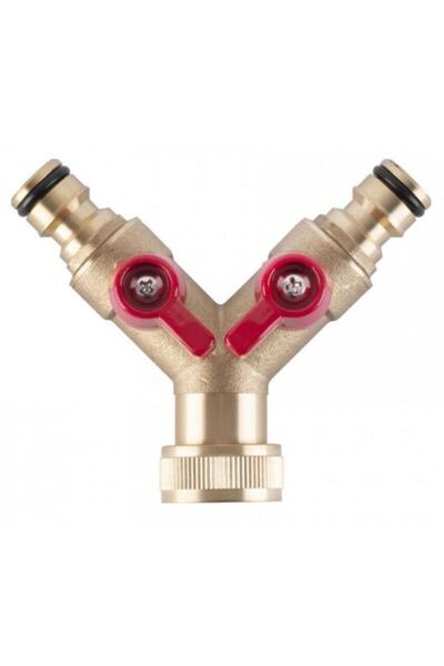 Solplant Adaptor robinet cu valva, filet interior, alama, 2 directii, 3/4''