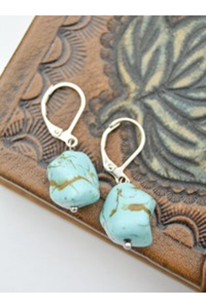 Stoneage Turquoise Stone Earrings - Multicolor -