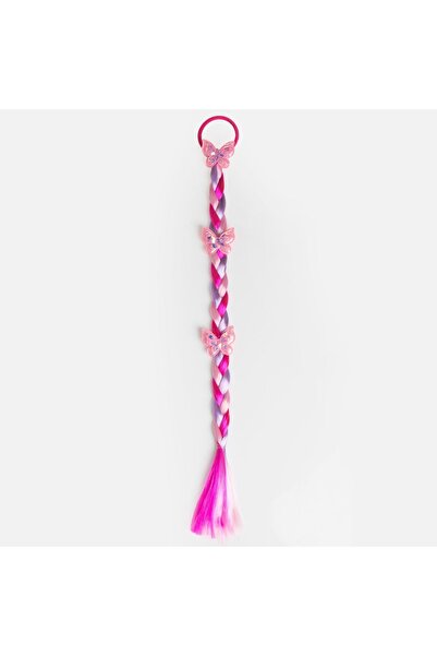 OEM Elastic de păr pentru fete cu coadă și fluturi, 45cm