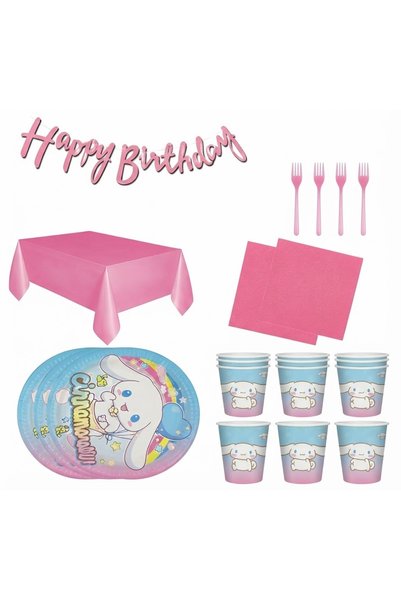 Genel Markalar Cinnamoroll Doğum Günü Parti Seti 8 Kişilik