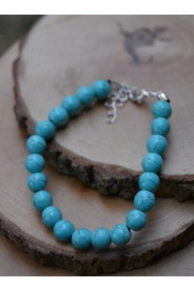 Stoneage Turquoise Natural Stone Bracelet - Turquoise -