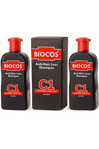 BIOCOS شامبو مضاد لتساقط الشعر (عبوة من قطعتين) - يقلل من تساقط الشعر ويعزز ن...